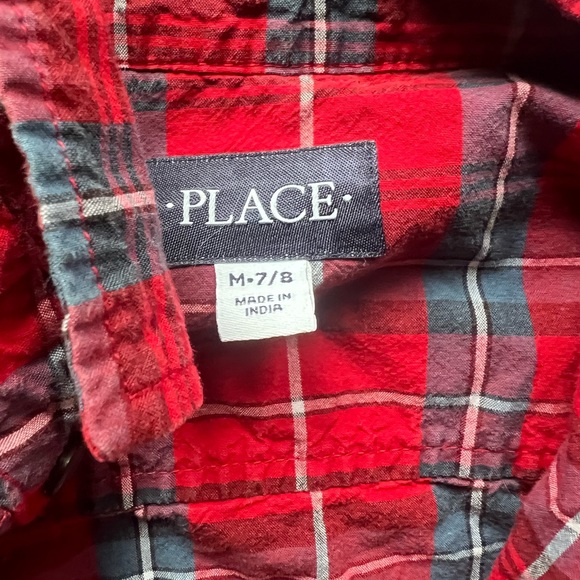 3 for $13 2 kids button up boys size 7/8 Zara kids and Place - Picture 2 of 6